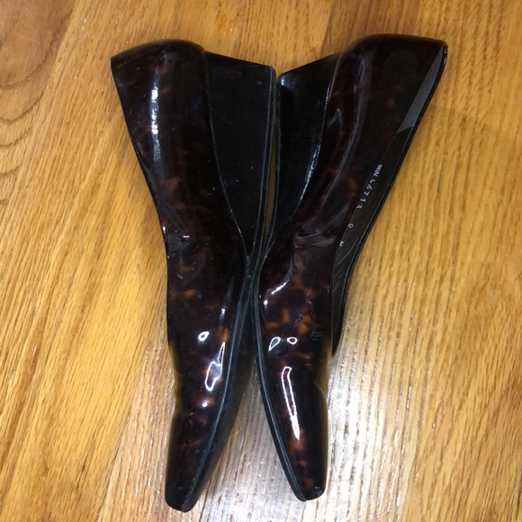 Stuart Weitzman brown bronze leather wedge - Picture 5 of 6